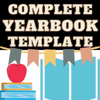 Preview of Full K-5 Elementary Yearbook Template for Microsoft Publisher {Customizable}