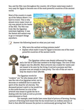 Preview of Full Lesson - Ancient Egypt Art/Culture