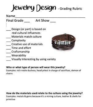 Preview of Full Lesson - Jewelry Design Project