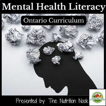 Preview of Full Mental Health Literacy Unit, Ontario Curriculum: Grade 7 and 8