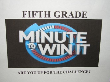 Preview of Minute to Win It Powerpoint w/ Timer