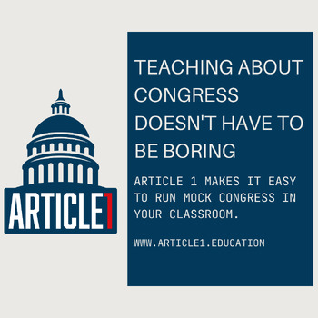 Preview of Full Mock Congress Curriculum + Discount Code for Article 1 App
