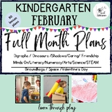 Full Month Plans|Kindergarten: Lessons, Activities,  Print