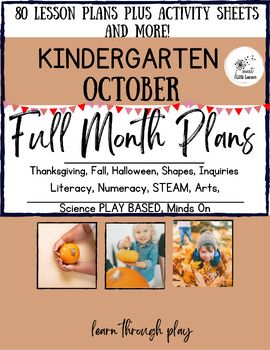 Preview of Full Month of Kindergarten 80 Lesson Plans and much more , Ontario FDK OCTOBER,