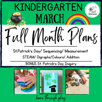 Preview of Full Month of Kindergarten: Lesson Plans, Activities,  Printables, FDK