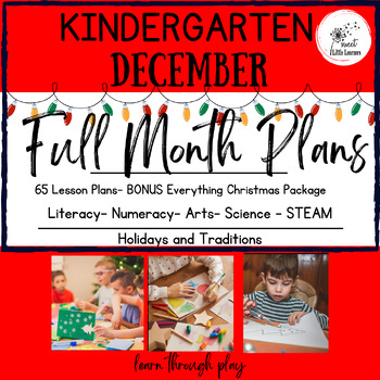 Preview of Full Month Kindergarten Lesson Plans  Printables, December Ontario FDK