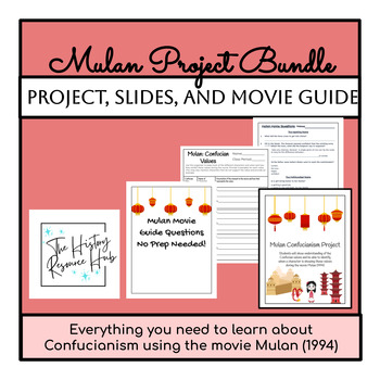 Preview of Mulan Project: Confucianism- Full Bundle