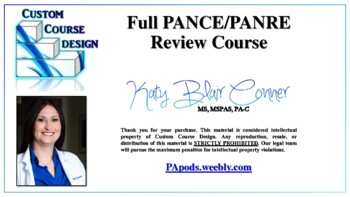 Preview of PANCE/PANRE Full Bundle Practice Tests Matching Exercise Videos