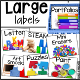 Full Page, Crate Large Classroom Labels with Real Photographs