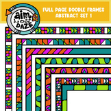 Full Page Doodle Frames-Abstract Set 1