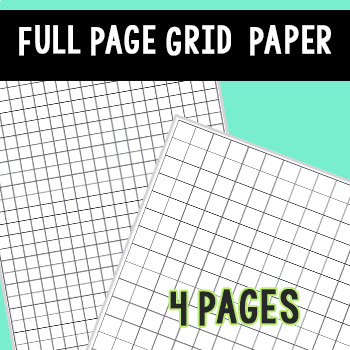 Preview of Graph Paper Printable - Full Page Grid
