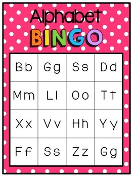 [Full-Page] (Rainbow Polka-Dot) Alphabet Bingo by Anddey Dawn | TPT
