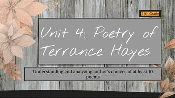 Preview of Full Poetry Unit focusing on Terrance Hayes