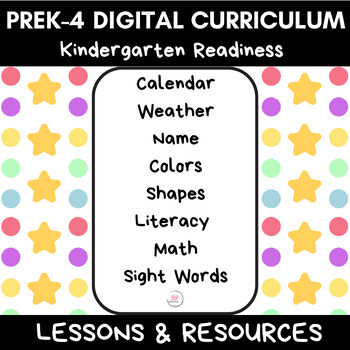 Preview of Preschool Curriculum, Lesson Plans, PreK-4, Sight Words, Letters, Numbers, Math