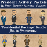 No-Prep President Activity Packets "All 45 Presidents" Bundle