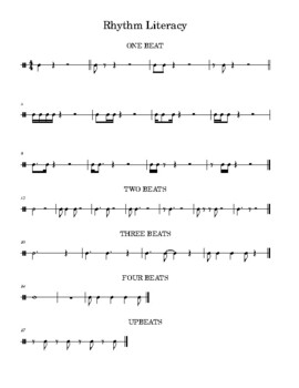 Rhythm Literacy by Travis Ratliff Music | TPT