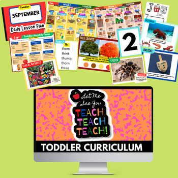 Preview of Full School Year Toddler School Readiness Curriculum | Let Me See You Teach!