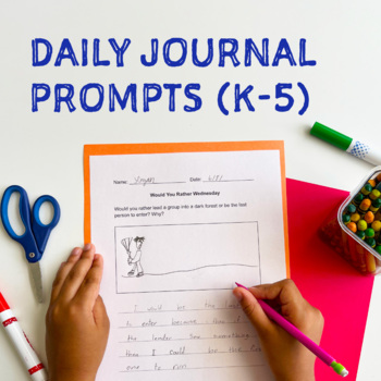 Full School Year of Daily Journal Prompts by Bush Academy Days | TPT