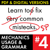 MUG #4, Mechanics Usage & Grammar Bell-Ringers, Editing & Proofreading Practice