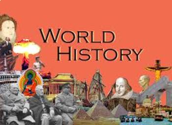 Preview of Full Semester of World History Bell Ringers