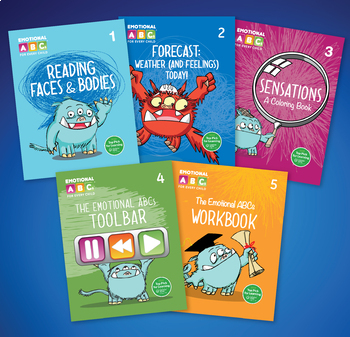 Preview of Emotional ABCs Full Set (5 Total) of Activity Books
