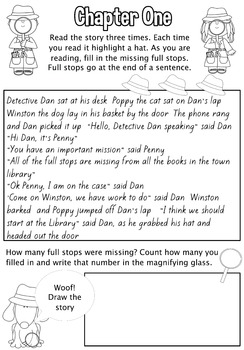 Reading Fluency Story - Full Stops Detective Dan & the Punctuation Pals ...