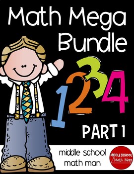 Preview of Math Mega Bundle (For Upper Elementary/Middle School Math) PART 1