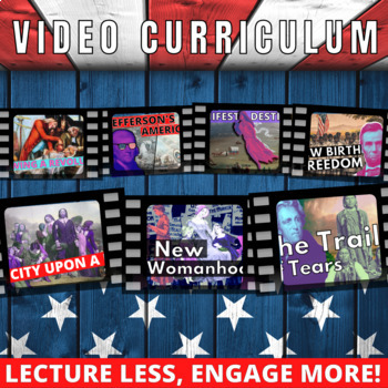 Preview of Full US History Curriculum Colonies to Civil War Video Lessons & Activities!