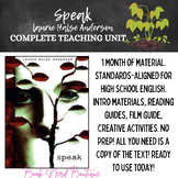 Complete Unit for Speak by Laurie Halse Anderson - No Prep