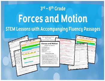 Preview of Full Unit of Balancing Forces, Forces and Motion with Fluency Passages