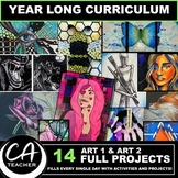 Full Year Art Curriculum Drawing and Painting High School 