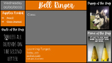 Full Year Bell Ringer Morning Slides {Orange/Black/Gray}