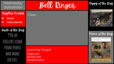 Full Year Bell Ringer Morning Slides {Red/Black/Gray}