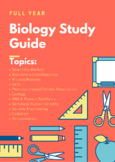 Full Year Biology Study Guide