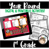 Full Year Digital & Printable Activities - 1st Grade