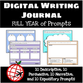 Full Year Digital Writing- 40 Weeks of Prompts- Google Slides