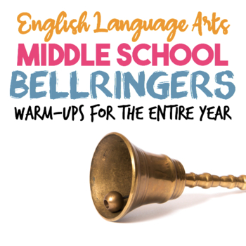 Preview of ELA Bell Ringers Full Year, Middle School, 200 Review Questions & Test Prep
