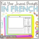 Full Year French Journal Prompts - Digital & Printable