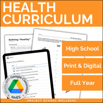 Preview of Full Year High School Health Curriculum | Done-for-You Skills-Based Health