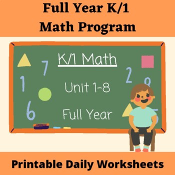 Preview of Full Year K/1 Math Program (American Spelling Version Added in Appendix)