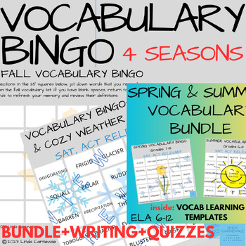 Preview of Full Year, Made for SAT™ Vocabulary Activities: Fall, Winter, Spring, Summer