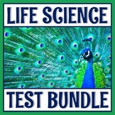Full Year Middle School Life Science Biology Test BUNDLE