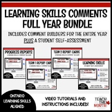 Full Year Ontario Learning Skills Comment Builders & Stude
