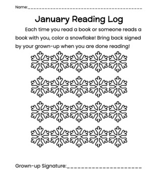 Preview of Full Year Reading Logs