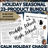 Full Year Seasonal Holiday Bundle Middle High School Sub P