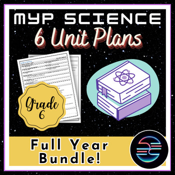 Preview of Full Year Unit Plans Bundle - Grade 6 MYP Middle School Science