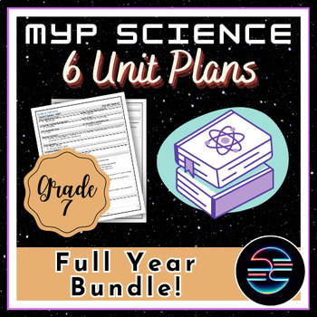 Preview of Full Year Unit Plans Bundle - Grade 7 MYP Middle School Science