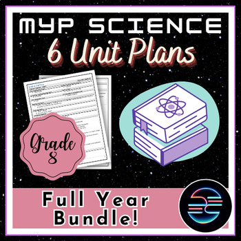 Preview of Full Year Unit Plans Bundle - Grade 8 MYP Middle School Science