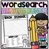 Full Year Word Search Bundle 
