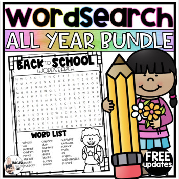 Word Search Bundle Grades 5 to Adult